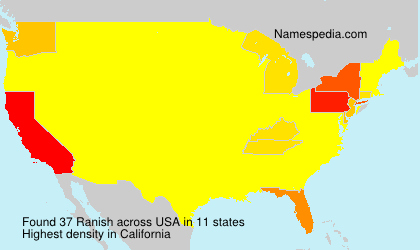 Surname Ranish in USA Surname Ranish in USA