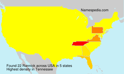 Surname Rannick in USA Surname Rannick in USA
