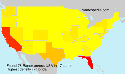 Surname Ranon in USA Surname Ranon in USA
