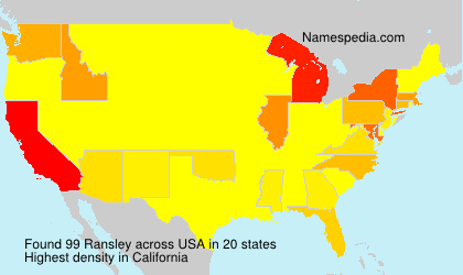 Surname Ransley in USA Surname Ransley in USA