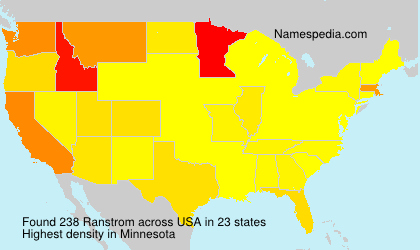 Surname Ranstrom in USA