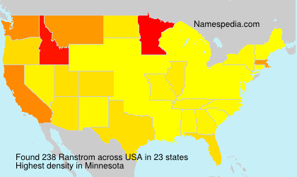 Surname Ranstrom in USA Surname Ranstrom in USA