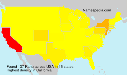 Surname Ranu in USA Surname Ranu in USA