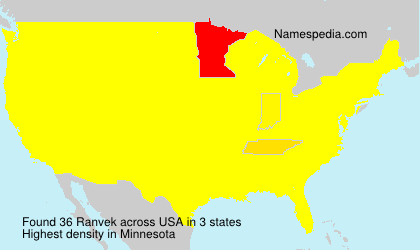 Surname Ranvek in USA Surname Ranvek in USA