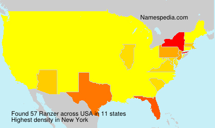 Surname Ranzer in USA Surname Ranzer in USA