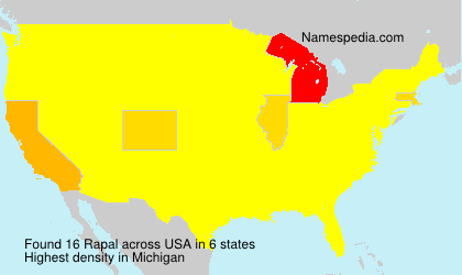 Surname Rapal in USA Surname Rapal in USA