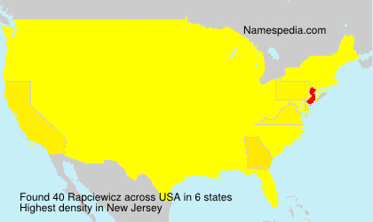 Surname Rapciewicz in USA Surname Rapciewicz in USA