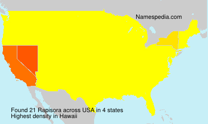 Surname Rapisora in USA Surname Rapisora in USA