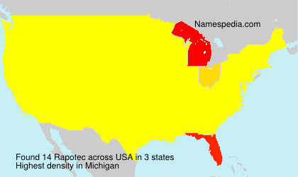 Surname Rapotec in USA Surname Rapotec in USA