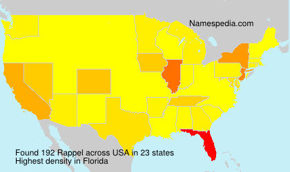 Surname Rappel in USA Surname Rappel in USA