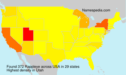 Surname Rappleye in USA Surname Rappleye in USA