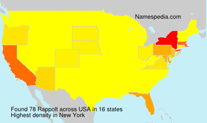 Surname Rappolt in USA Surname Rappolt in USA