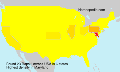 Surname Rapski in USA Surname Rapski in USA
