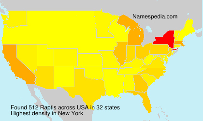 Surname Raptis in USA Surname Raptis in USA