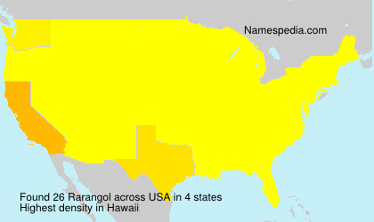 Surname Rarangol in USA Surname Rarangol in USA