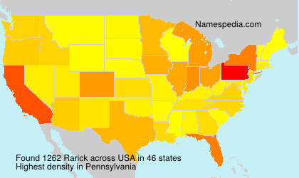 Surname Rarick in USA Surname Rarick in USA