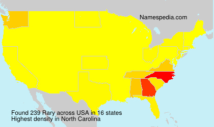 Surname Rary in USA Surname Rary in USA