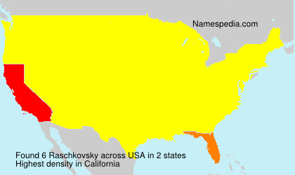 Surname Raschkovsky in USA Surname Raschkovsky in USA