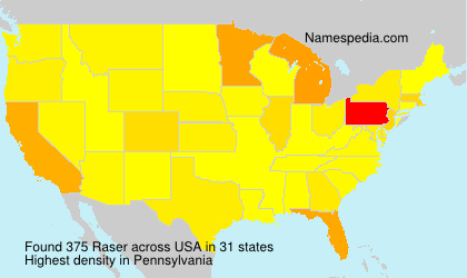 Surname Raser in USA Surname Raser in USA