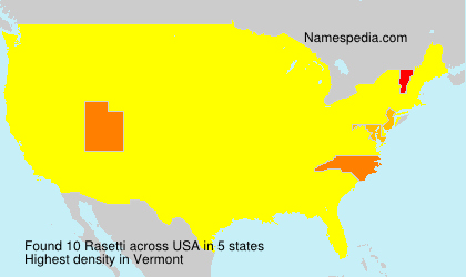 Surname Rasetti in USA Surname Rasetti in USA