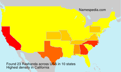 Surname Rashanda in USA Surname Rashanda in USA