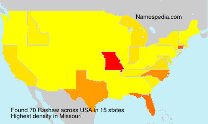 Surname Rashaw in USA Surname Rashaw in USA