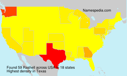 Surname Rashell in USA Surname Rashell in USA