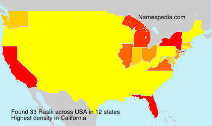 Surname Rasik in USA Surname Rasik in USA