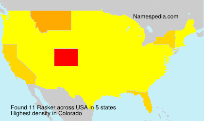Surname Rasker in USA Surname Rasker in USA
