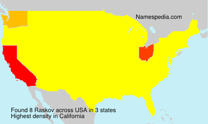 Surname Raskov in USA Surname Raskov in USA