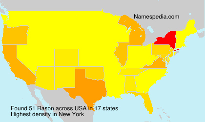 Surname Rason in USA Surname Rason in USA