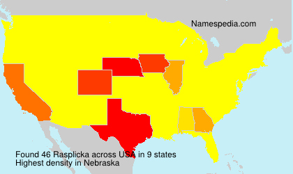 Surname Rasplicka in USA Surname Rasplicka in USA