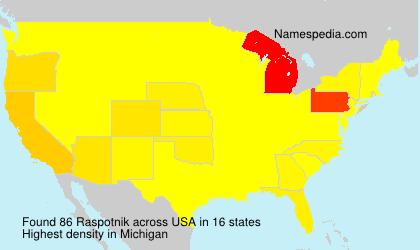 Surname Raspotnik in USA