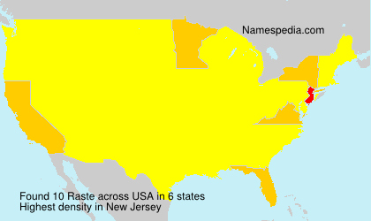 Surname Raste in USA Surname Raste in USA