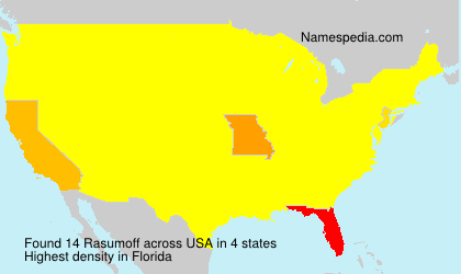 Surname Rasumoff in USA Surname Rasumoff in USA