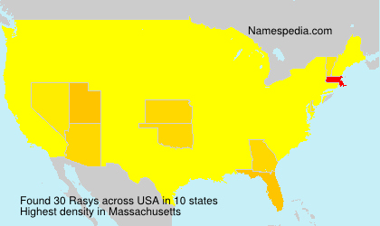 Surname Rasys in USA Surname Rasys in USA