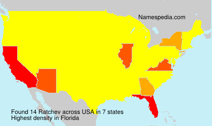 Surname Ratchev in USA Surname Ratchev in USA