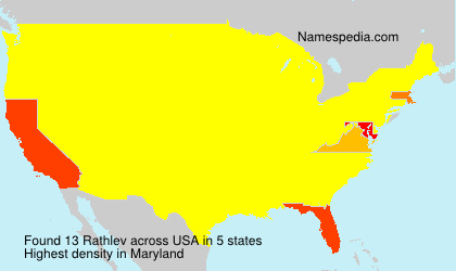 Surname Rathlev in USA