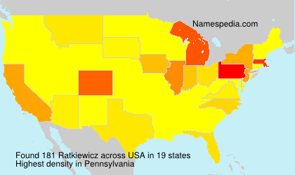 Surname Ratkiewicz in USA Surname Ratkiewicz in USA