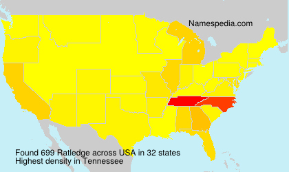 Surname Ratledge in USA Surname Ratledge in USA