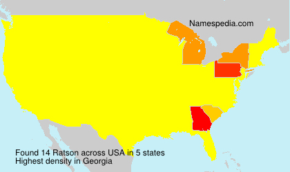 Surname Ratson in USA Surname Ratson in USA
