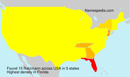 Surname Ratzmann in USA Surname Ratzmann in USA