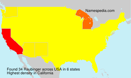 Surname Raubinger in USA Surname Raubinger in USA