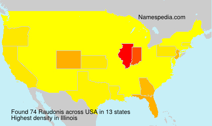 Surname Raudonis in USA Surname Raudonis in USA