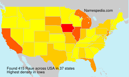 Surname Raue in USA Surname Raue in USA