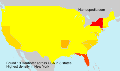 Surname Rauhofer in USA Surname Rauhofer in USA