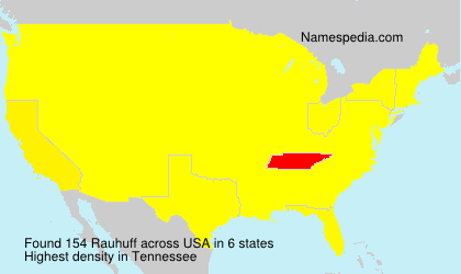Surname Rauhuff in USA Surname Rauhuff in USA