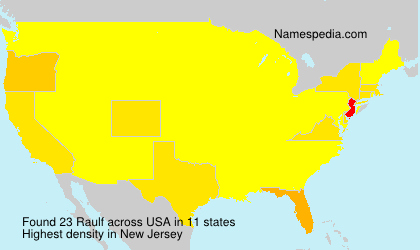 Surname Raulf in USA Surname Raulf in USA