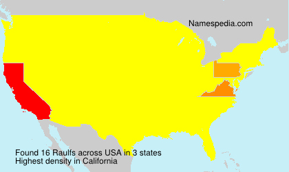 Surname Raulfs in USA Surname Raulfs in USA