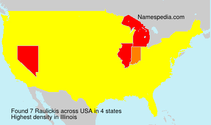 Surname Raulickis in USA Surname Raulickis in USA